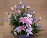 rosas+lilium+iris+osito